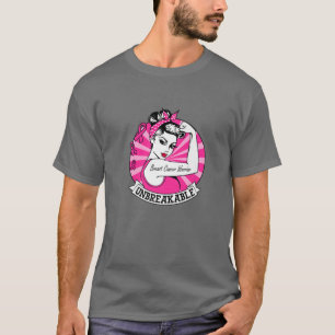 Breast Cancer Warrior Unbreakable Pink Ribbon Brea T-Shirt
