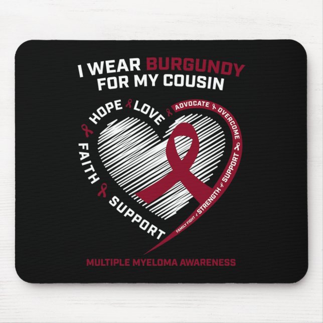 Breast Cancer Warrior Who Is Covered By The Blood  Mouse Mat (Front)