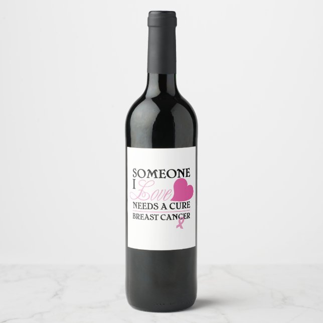 Breast Cancer Wine Label (Front)