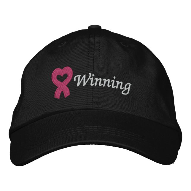Breast Cancer Winning Embroidered Hat (Front)
