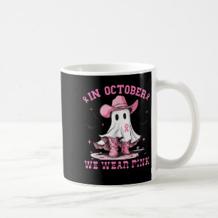 Breast Cancer Women Halloween In October We Wear N Coffee Mug
