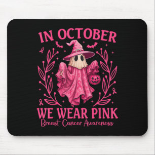Breast Cancer Women Halloween In October We Wear P Mouse Mat