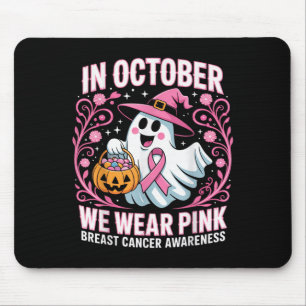 Breast Cancer Women Halloween In October We Wear P Mouse Mat