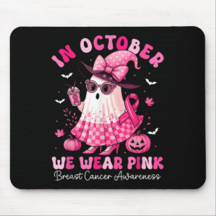 Breast Cancer Women Halloween In October We Wear P Mouse Mat