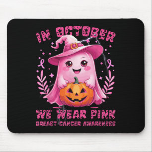 Breast Cancer Women Halloween In October We Wear P Mouse Mat