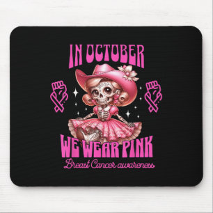 Breast Cancer Women Halloween In October We Wear P Mouse Mat