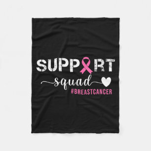 Breast Cancer Womens Suprt Squad Breast Cancer Fleece Blanket