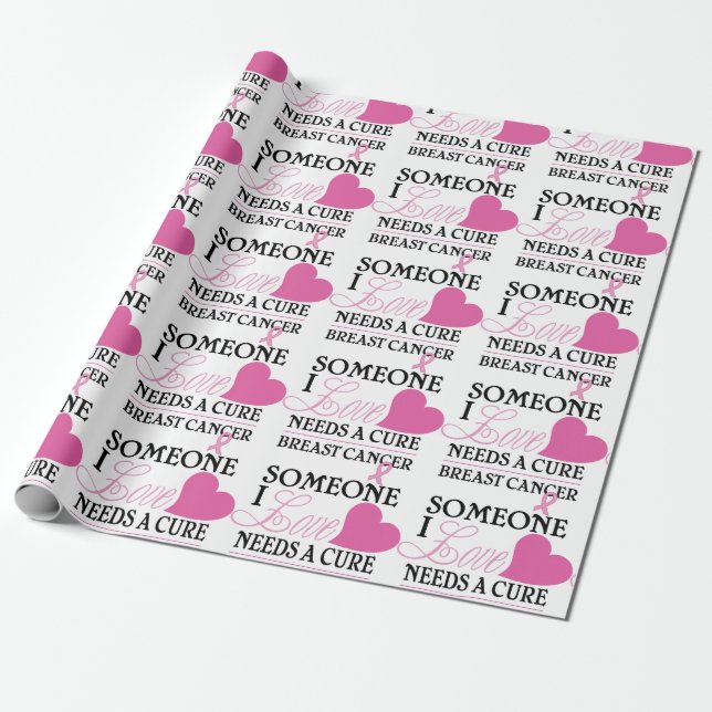 Breast Cancer Wrapping Paper (Unrolled)
