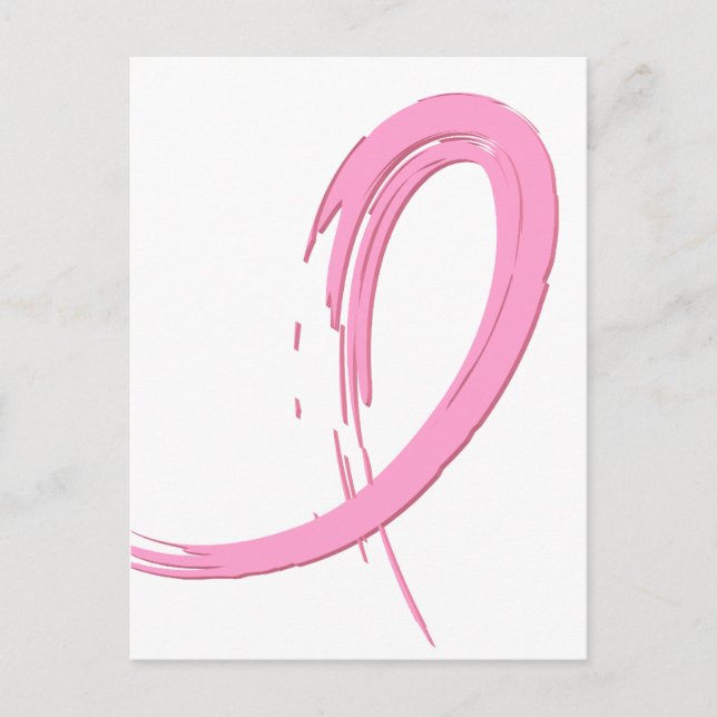 Breast Cancer's Pink Ribbon A4 Postcard (Front)