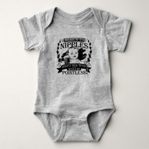 Breast Feeding Humour Baby Bodysuit