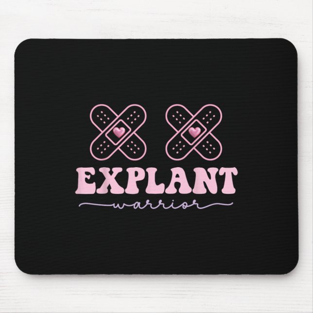 Breast Implant Illness Cancer Awareness Warrior  Mouse Mat (Front)