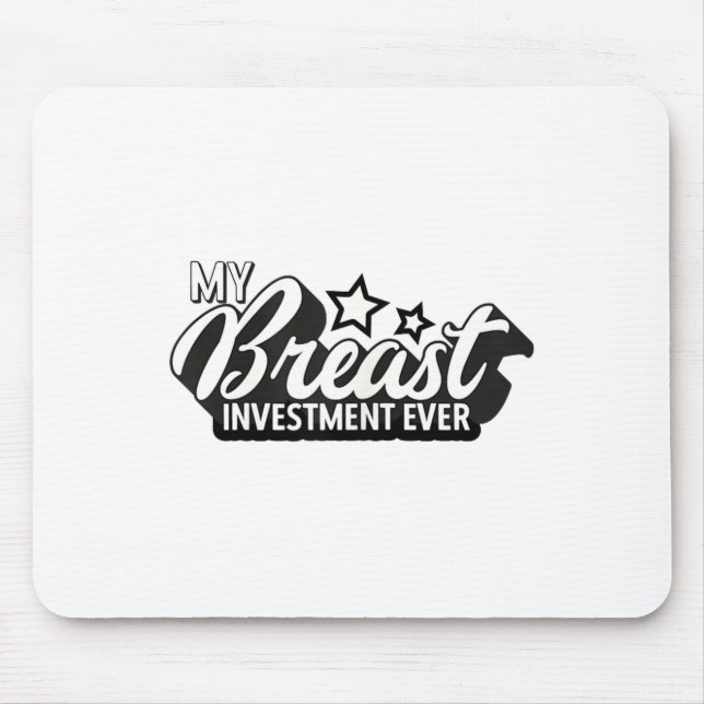 Breast Implants Ies Funny New S Plastic Surgery  Mouse Mat (Front)