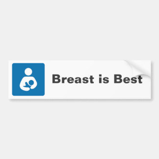 Breast is Best Bumper Sticker