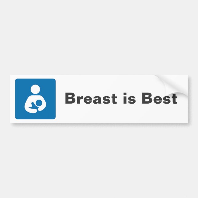 Breast is Best Bumper Sticker (Front)
