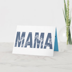 BREAST. Messages within letters. Card