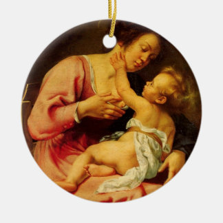breast of mary ceramic tree decoration