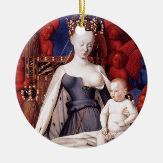 BREAST OF MARY CERAMIC TREE DECORATION