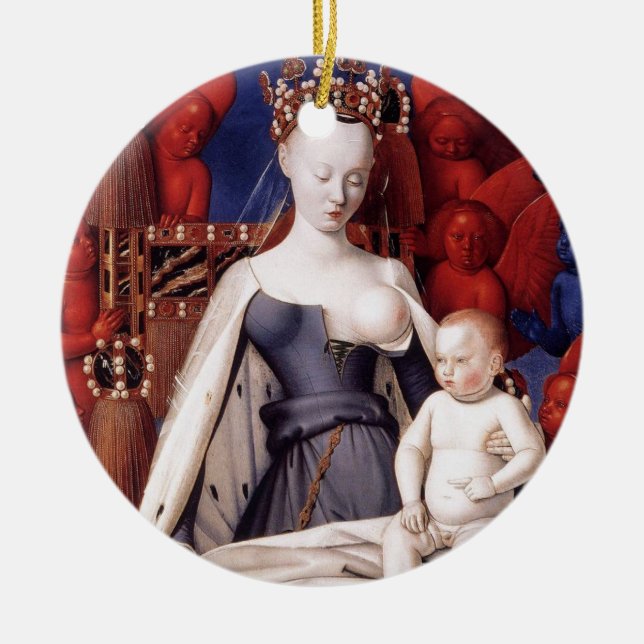 BREAST OF MARY CERAMIC TREE DECORATION (Front)