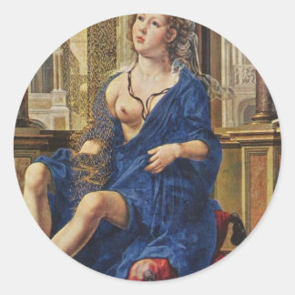 BREAST OF MARY CLASSIC ROUND STICKER