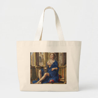 BREAST OF MARY LARGE TOTE BAG