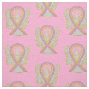 Breast Phyllodes Tumour Awareness Ribbon Material Fabric
