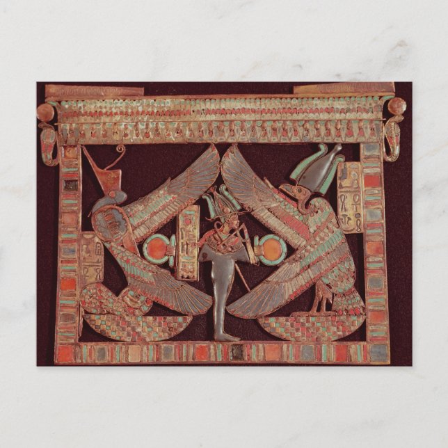 Breast plate depicting Osiris, god of Postcard (Front)