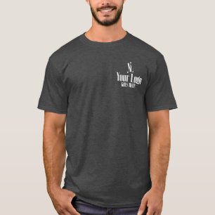 Breast Pocket Logo Employee of the Month Back T-Shirt