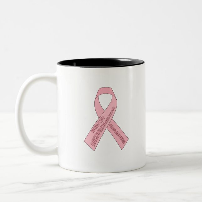 Breast Reconstruction Awareness Two-Tone Coffee Mug (Left)