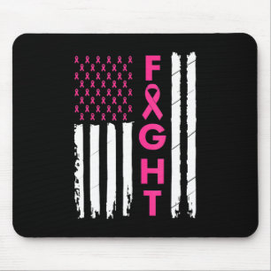 Breast Survivor American Flag Breast Cancer Awaren Mouse Mat