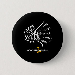 Breastfeeding Awareness Family Usa Breast Milk Lac 6 Cm Round Badge