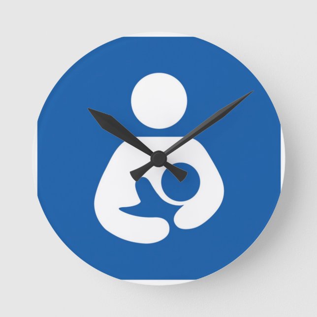Breastfeeding Awareness Round Clock (Front)