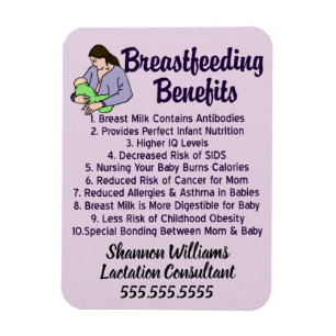 Breastfeeding Benefits Top 10 Reasons for Nursing Magnet