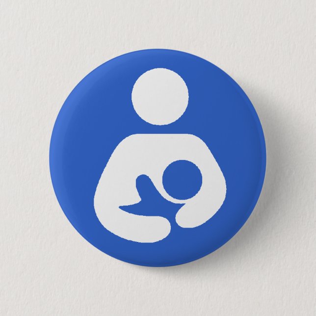 Breastfeeding International Symbol 6 Cm Round Badge (Front)