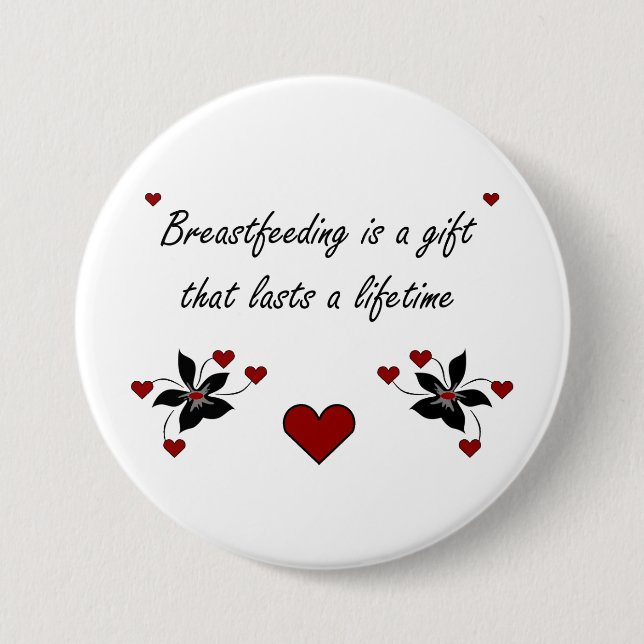 Breastfeeding is a Gift 7.5 Cm Round Badge (Front)