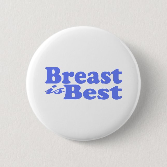 (Breastfeeding is best for baby! 6 Cm Round Badge (Front)