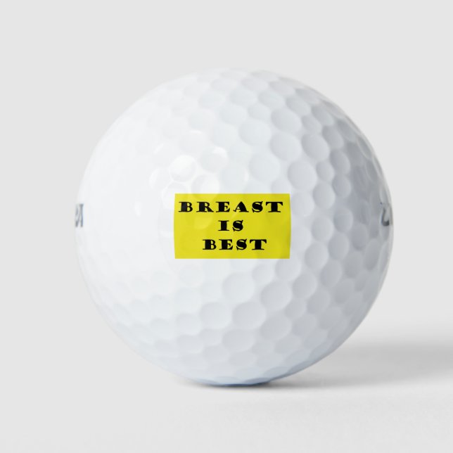 Breastfeeding is Best Golf Balls (Front)