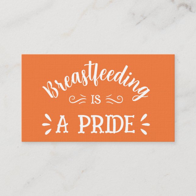 Breastfeeding Lactation Business Card (Front)