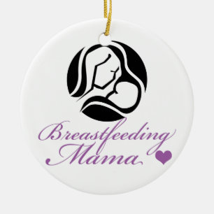 Breastfeeding Mama Ceramic Tree Decoration