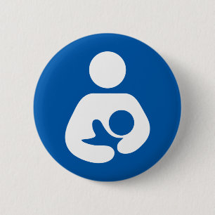 Breastfeeding / Nursing Icon 6 Cm Round Badge