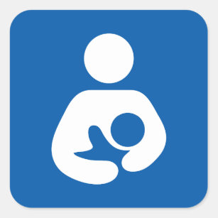 Breastfeeding / Nursing Icon Square Sticker