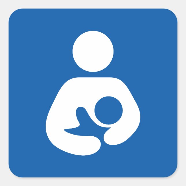 Breastfeeding / Nursing Icon Square Sticker (Front)