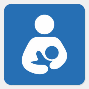 Breastfeeding / Nursing Icon Square Sticker