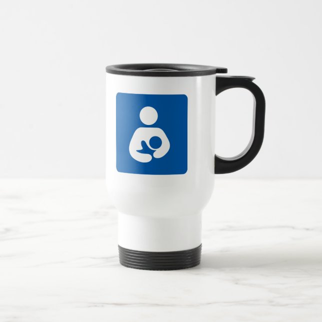 Breastfeeding / Nursing Icon Travel Mug (Right)