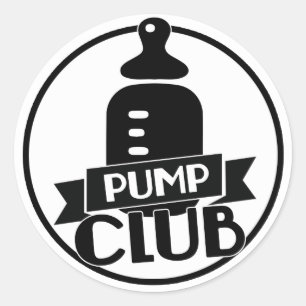 Breastfeeding Pump Club Classic Round Sticker