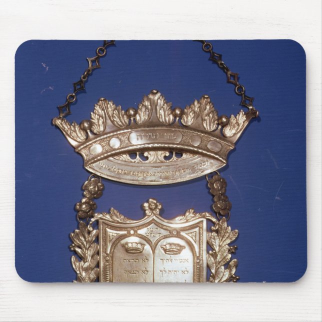 Breastplate or Shield for Torah Scroll Mouse Mat (Front)