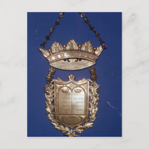 Breastplate or Shield for Torah Scroll Postcard