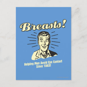 Breasts: Helping Avoid Eye Contact Postcard