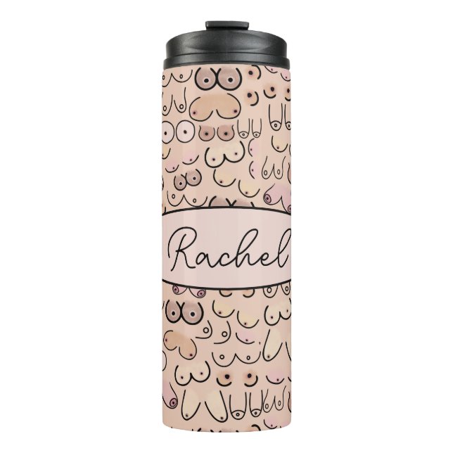 breasts thermal tumbler (Front)
