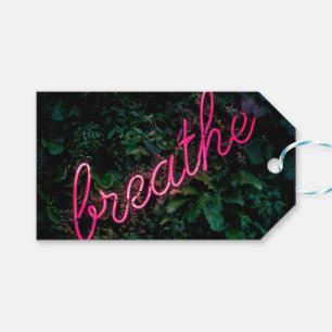 Breath Curved Word Art Street 3D Art Vintage Signa Gift Tags