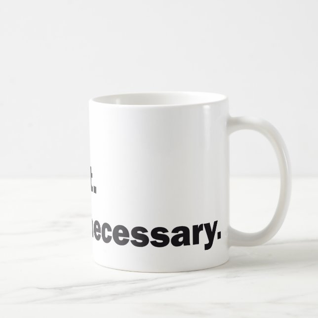 breath in breath out coffee mug (Right)